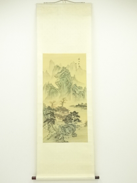 JAPANESE HANGING SCROLL / HAND PAINTED / LANDSCAPE